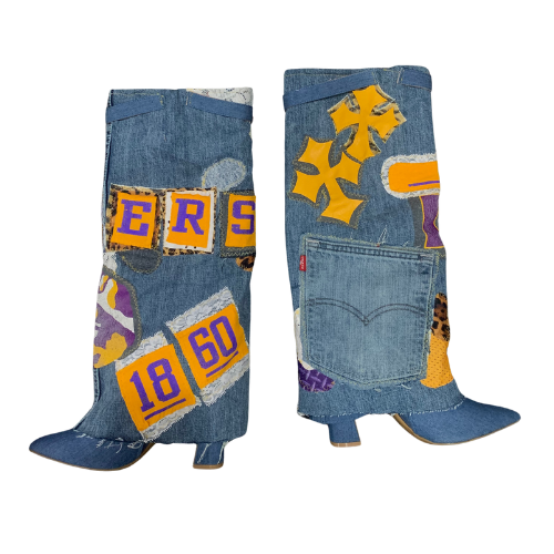 Custom Denim Boots