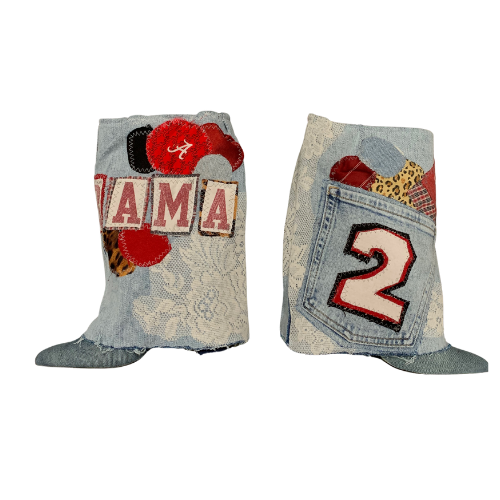 Custom Denim Boots